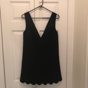 Tobi Mini Scalloped Dress